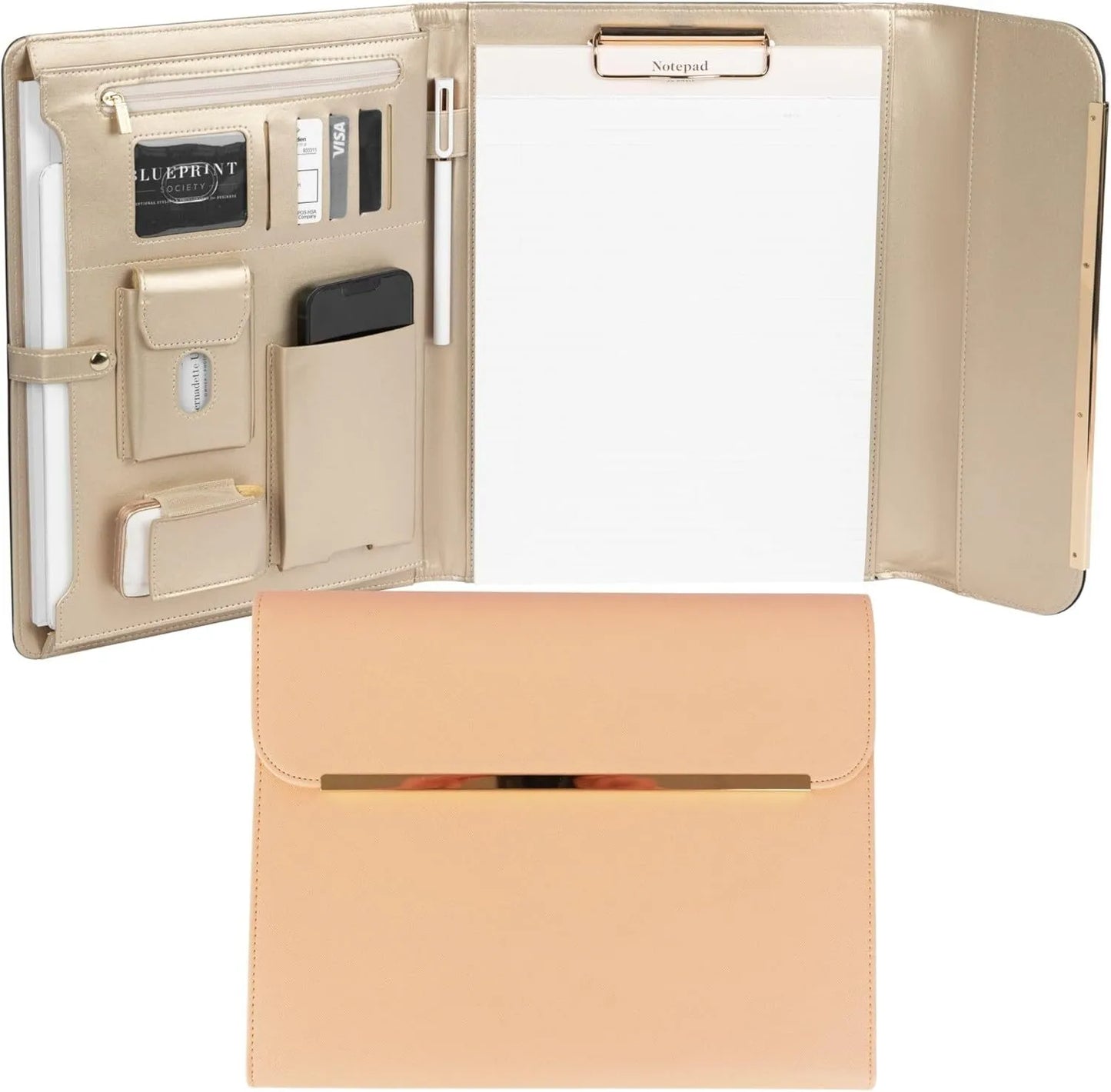 Leather document folder