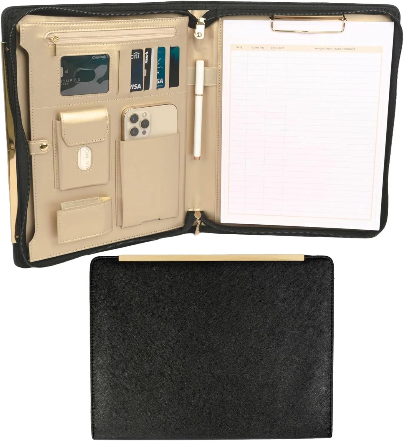 Leather document folder