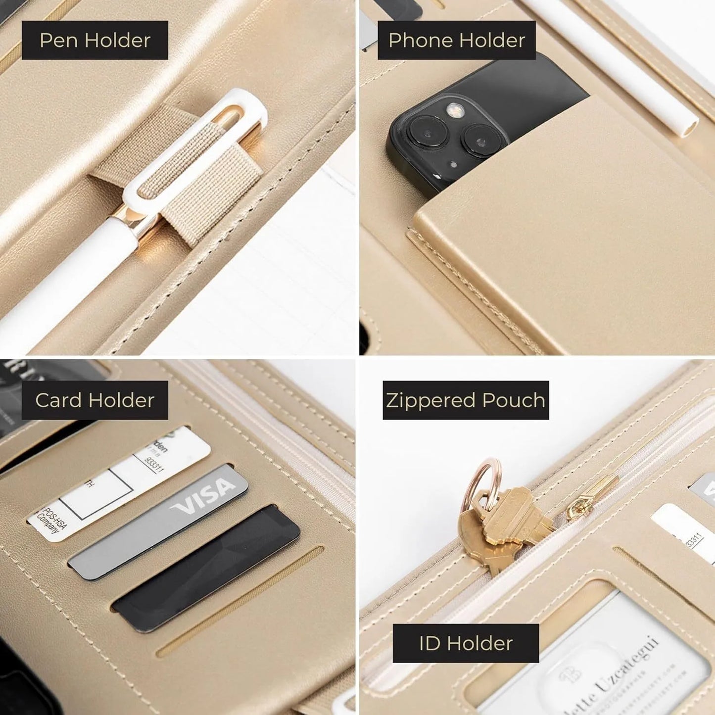 Leather document folder