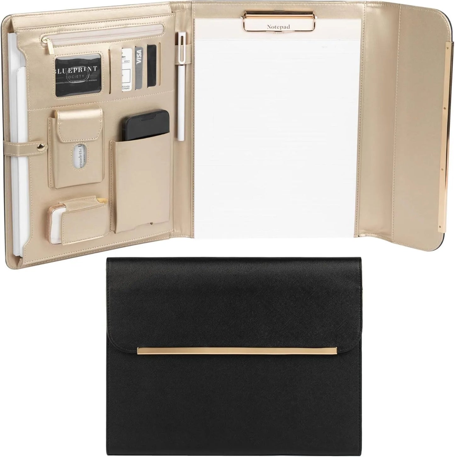 Leather document folder