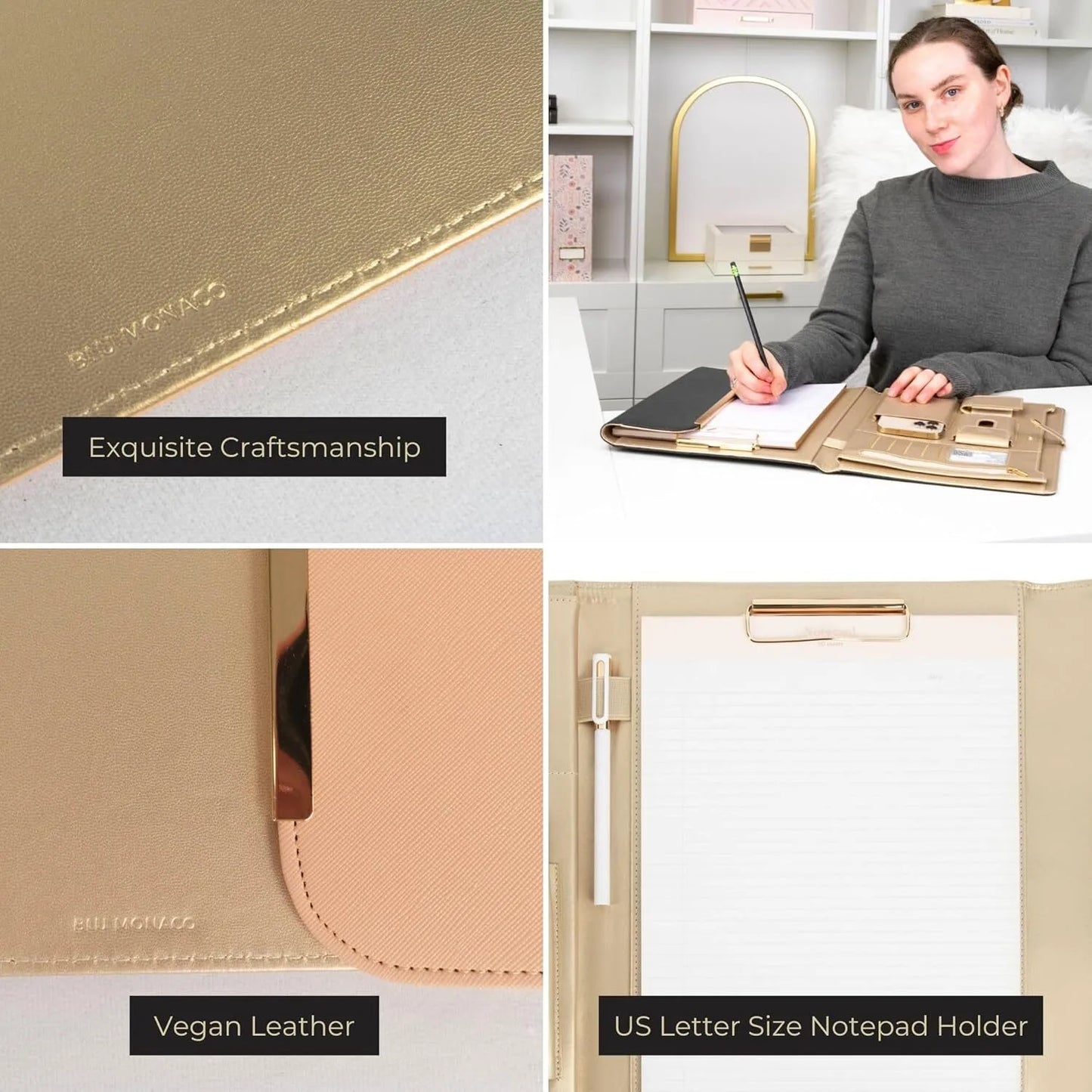 Leather document folder
