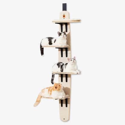 Cat tree on the door