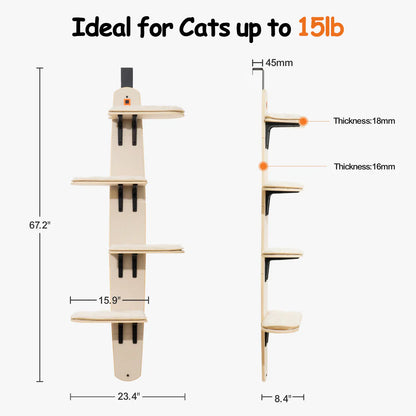 Cat tree on the door