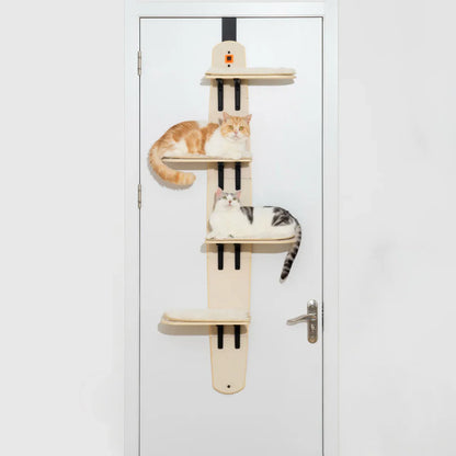 Cat tree on the door