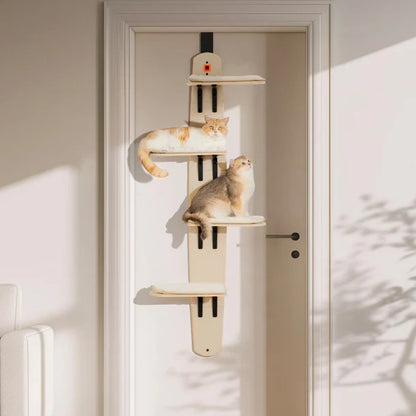 Cat tree on the door